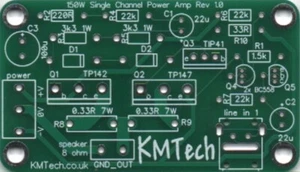 Low Cost 150 Watt mono Power Amplifier Darlington TIP41 TIP142 TIP147 DIY PCB. - Picture 1 of 3