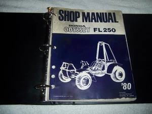 Shop Manual Honda Odyssey FL250 1980s hc service maintenaince - Picture 1 of 3