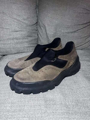 Vtg Oakley Flesh Moc Shoes Sneakers Suede Slip-On Chopsaw Y2K Men’s Size 10 READ - Image 1 of 4