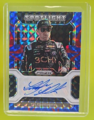 2022 Panini Prizm Tyler Reddick Spotlight Signatures Reactive Blue /99 #SS-TR - Image 1 of 4