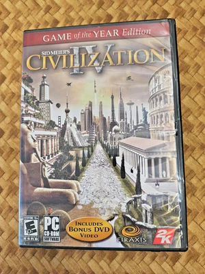 Sid Meier's 4 IV Civilization w/ DVD Small Box PC CIB Game of the Year Edition - Image 1 of 4