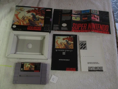 WANDERS from YsIII for Super Nintendo (SNES) CIB w/Manual SEE PICS 1991 - Image 1 of 4