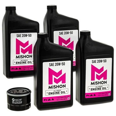 Kit de cambio de aceite de motor MISHON para Yamaha V Star 1300 Tourer XVS1300A 2007-2009 Foto 1 de 4
