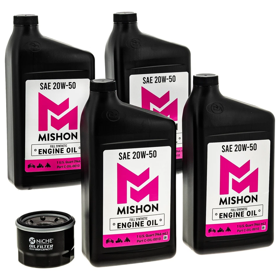 Kit de cambio de aceite de motor MISHON para Yamaha V Star 1300 Tourer XVS1300A 2007-2009 Foto 1 de 4