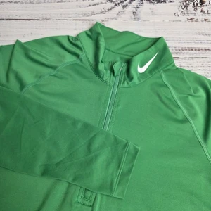 Nike Pro Dri Fit Damen Half Zip Pullover 459660-324 Größe Large tailliert Daumenloch - Bild 1 von 9