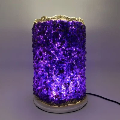 Lámpara de piedra curativa artesanal - Brillo ambiental suave, regalo de relajación, meditación Foto 1 de 3