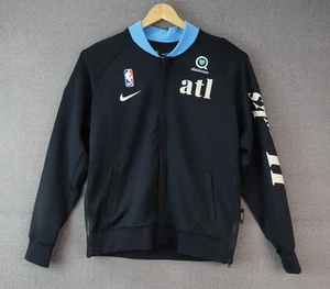 MENS NBA NIKE ATLANTA HAWKS  CITY EDITION JACKET  BLACK/BLUE SIZE M NWT - Picture 1 of 12
