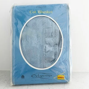 NEW Onkaparinga Blue Cot Wool Blanket - Picture 1 of 5