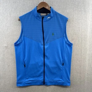 Kjus Westport Vest Mens 52 | L Blue Comfort Fit Lightweight Full Zip UPF 30+Golf - Picture 1 of 15