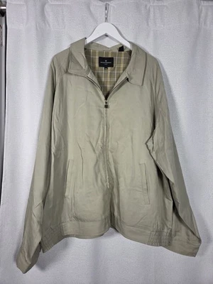 Chaqueta Hickey Freeman Para Hombre 2XL Tostado Seda Algodón Forrado Ligero XXL Abrigo Foto 1 de 4