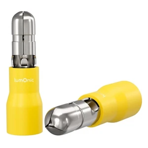 25x Rundstecker vollisoliert 4-6mm² Gelb Steckverbinder Zinn - Picture 1 of 3