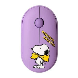 ROICHE Snoopy Pinuts Noiseless Bluetooth Wireless Mouse PNTS-TMS-A-SN Violet - Picture 1 of 6