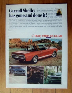 Oldtimer 1967-1968 Ford Shelby Mustang Cobra GT 350/500 Originalanzeige - Bild 1 von 1