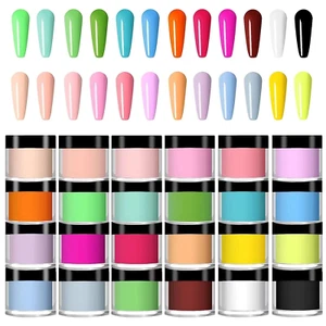 Juego de 24 polvos acrílicos para uñas, juego de polvos acrílicos - Bild 1 von 11