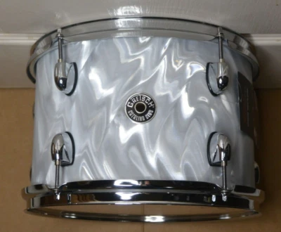 NEW GRETSCH 12" CATALINA CLUB TOM in WHITE SATIN FLAME for YOUR DRUM SET! K321 - Image 1 of 4