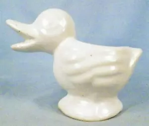 Duck Planter Flower Vase Creamy White Art Pottery Retro 1950s - Picture 1 of 6