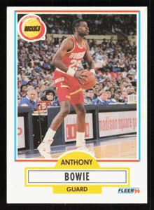 1990 Fleer #69 ANTHONY BOWIE RC Houston Rockets - Picture 1 of 2