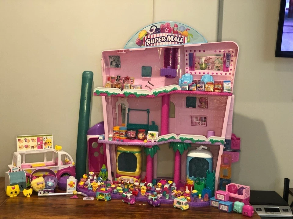 Massive Shopkins Shoppies Supermall Dollhouse Playset with 145 Pcs & Accessories - Image 1 of 4