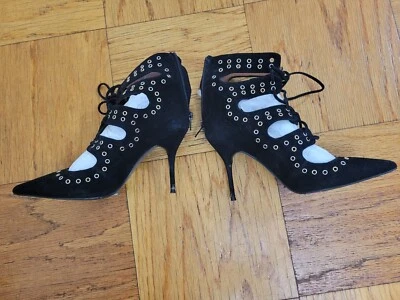 Topshop Mujer Negro Stiletto Tacones Altos Puntiagudos Talla 38 EE. UU. 8 Foto 1 de 4