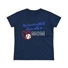 My Favorite Softball Player Calls Me Mom Women's Cotton Tee - Various Colors