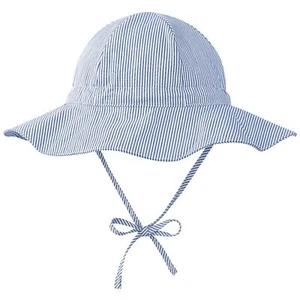 Baby Sun Hat UPF 50+ 0-4T Toddler Bucket Hat Boys Girls Wide Brim Beach - Picture 1 of 5