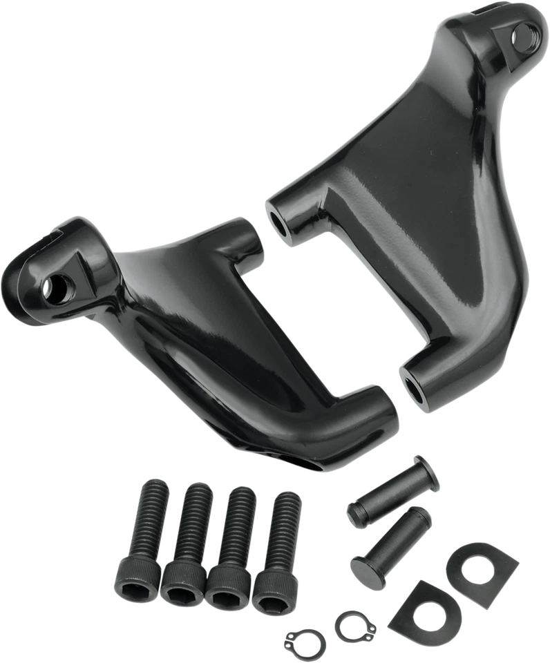 Drag Rear Passenger Footpeg Mounts 黑色 Harley Sportster XL 04-13 Repl 50203-04 — 第 1/1 张图片