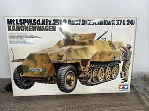 Tamiya 1/35 MtI.SPW Sd.Kfz.251/9 Ausf.D 7.5cm Kanonenwagen Model Kit #35147 NIB - Picture 1 of 6