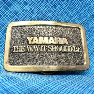Yamaha Sound Equipment Music Promo Belt Buckle Way It Should Be Vtg 80s .TWY238 - Picture 1 of 7