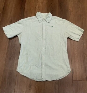 kappa short sleeve button down 100% Cotton Green & White Classic - Picture 1 of 6