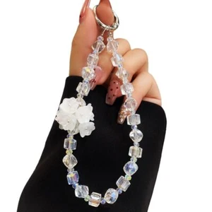 Anti-Lost Mobile Phone Lanyard Strap Crystal Bag Pendant Cute Car Keychain - Photo 1 sur 16