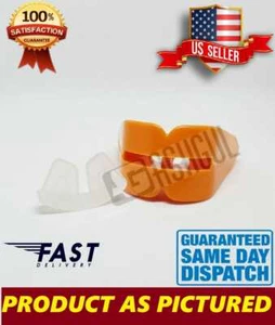 Double Mouth Guard Gum Shield Teeth Protector Boil Bit Football, Boxing, Rugby - Picture 1 of 8
