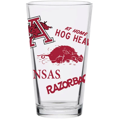 Arkansas Razorbacks 16oz. Medley Vintage Pint Glass Cover
