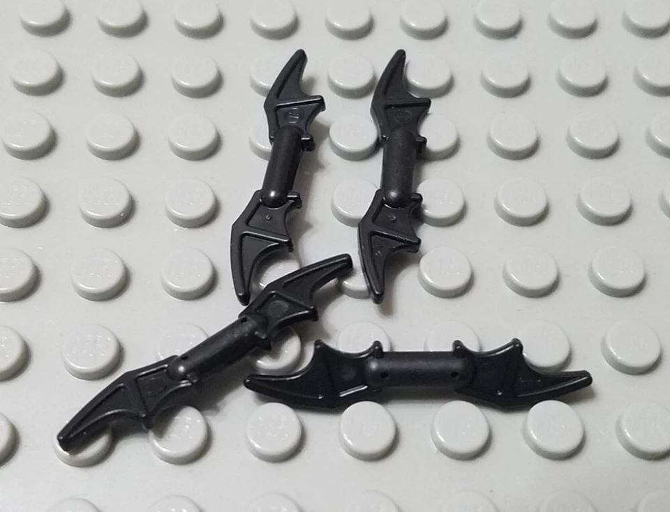 LEGO 4 Negro Batman Super Heroes DC Comics Bat-a-Rang Minifigura Armas Foto 1 de 1