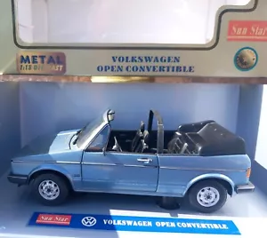 Sunstar 1983 1:18 Volkswagon Golf Convertible BNIB NEVER DISPLAYED RARE! - Picture 1 of 12