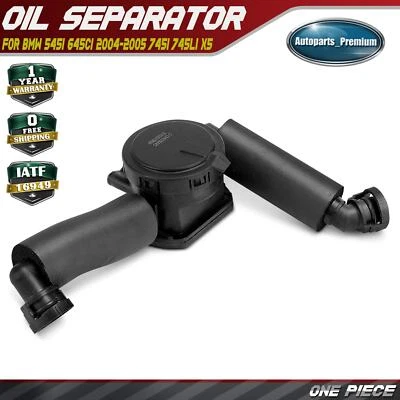 Engine Oil Seperator Crankcase for BMW 545i 645Ci 2004-2005 745i 745Li 02-05 X5 - Image 1 of 4