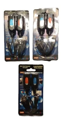 Lot of 3 HD TVI/CVI/AHD Ground Loop Isolated Video Balun CCTV Via Twisted Pairs - Image 1 of 3