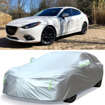 Cubierta completa para coche exterior resistente al sol protección contra todo tipo de clima para Mazda 3 sedán Foto 1 de 4