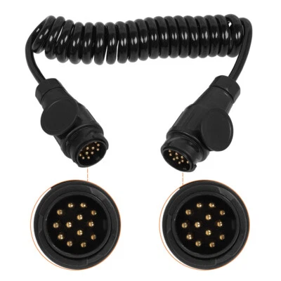 3m Trailer Light Electrics Extension Cable Male To Female 13 Pin Plug To Socket - Image 1 of 4