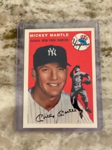 1954 Topps Mickey Mantle Archives Centered Nrmt-Mt Beautiful Card 1994 Insert - Picture 1 of 2