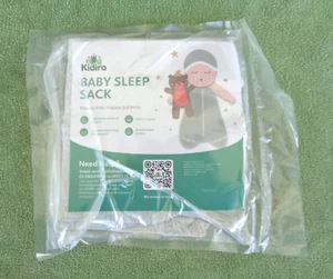 Kidira Gray Baby Toddler Sleep Sack- One Piece Unrestricted Feet- 12-18 M- NIP - Picture 1 of 2