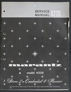 Original MARANTZ 4220 Stereo Receiver Service-Manual/Diagram/Parts List o164