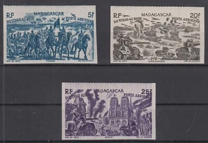 QX25002/ FRENCH MADAGASCAR – Y&T # A66 – A69 / A70 MINT MNH IMPERF - Picture 1 of 2