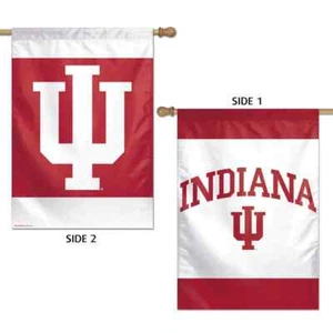 Indiana Hoosiers NCAA Double Sided 28" x 40" Banner Flag Wincraft - Picture 1 of 1