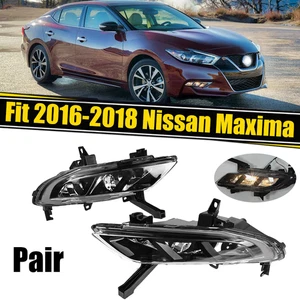 2pcs For 2016-18 Nissan Maxima Driver Passenger Driving Fog Light Halogen w/Bulb - Picture 1 of 16