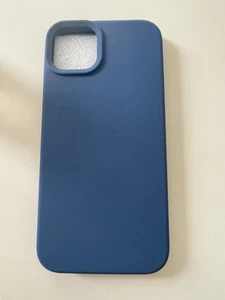 Apple Silicone Case with MagSafe for iPhone 15 - Storm Blue - Picture 1 of 4