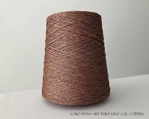 Loro Piana Puro Lino 3500NM 100% Leinen Konengarn 400g Col Copper Italy - Bild 1 von 3