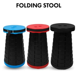 Tragbarer Teleskop Klapphocker - faltbarer leichter Outdoor Camping Sitz - Bild 1 von 10