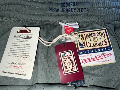 Pantalones Cortos Mitchell Ness NUEVA CAMISETA NETS 2005 Carter Krstić GRIS PLATINO Auténticos Foto 1 de 4