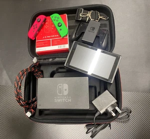 Nintendo Switch V2 Budget Bundle Fully Tested Condition: GOOD - 60 Day Warranty - Picture 1 of 7