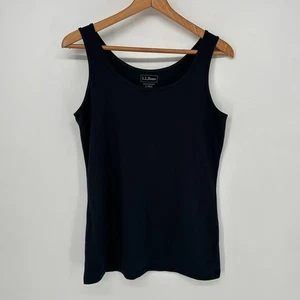 LL Bean Top Womens Small Black Layering Tank Sleeveless Regular Fit - Picture 1 of 5